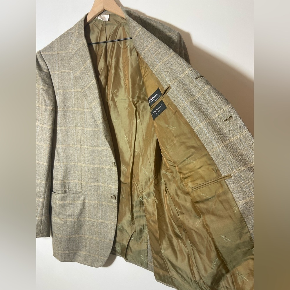 KITON Mitchells 100% Cashmere Men's Napoli Blazer 44 US UK 54 Sport Coat - Picture 7 of 13